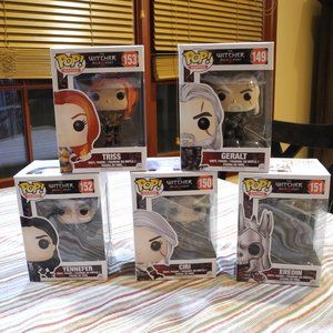 NEVER OPENED Set of 5 The Witcher Funko Pops
